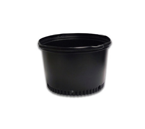 10 Gallon Whiteridge Squat Nursery Pot Black 15/sleeve - Nursery Containers